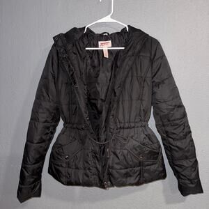 Arizona Womens Large Fitted Puffy Coat